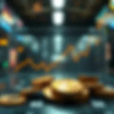 Graphical representation of market trends in cryptocurrency usage