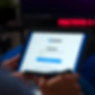 Gemini registration form on a digital device