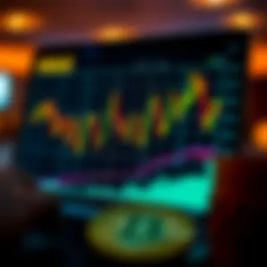 Graph depicting cryptocurrency market trends