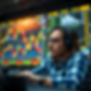 Illustration of decision-making in trading environments