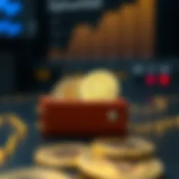 Visual representation of interest-bearing cryptocurrencies in a digital wallet