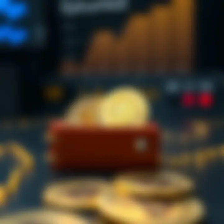 Visual representation of interest-bearing cryptocurrencies in a digital wallet