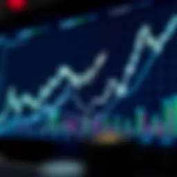 Graph showcasing cryptocurrency market trends