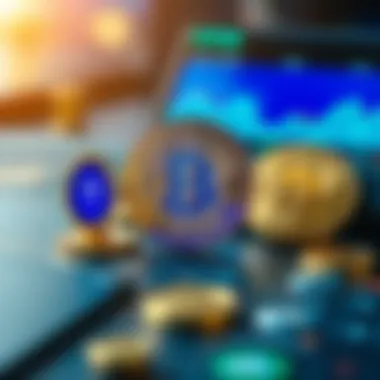 Visual representation of cryptocurrency transfer mechanisms