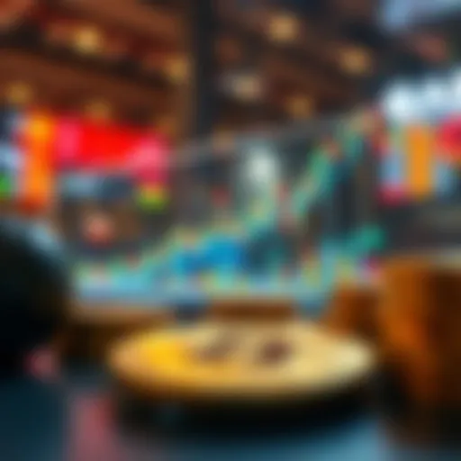 A visualization of cryptocurrency market trends