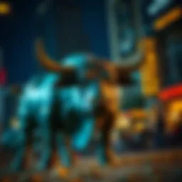 A bull symbolizing market optimism and upward trends