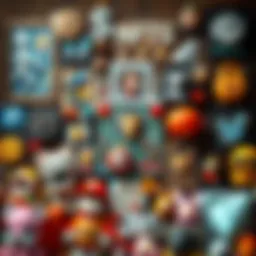 A digital collage representing various NFT artworks.