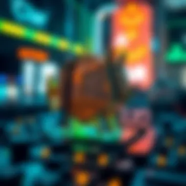 Blockchain technology visual representation