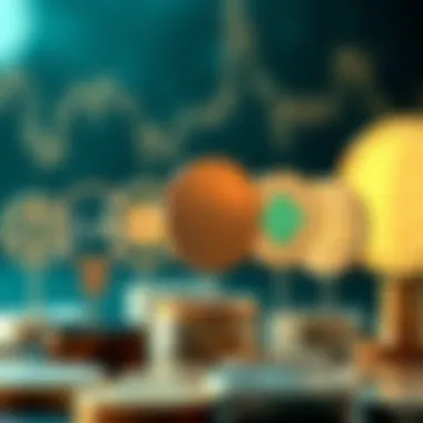 Symbols of various regulatory bodies involved in cryptocurrency