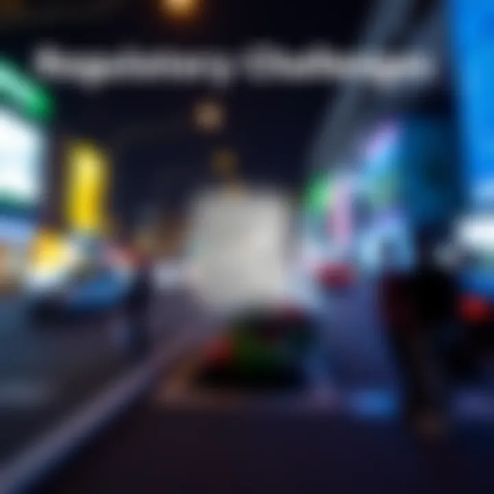 Visual representation of regulatory challenges facing Ripple Company