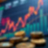 Graph illustrating the rise of cryptocurrency markets