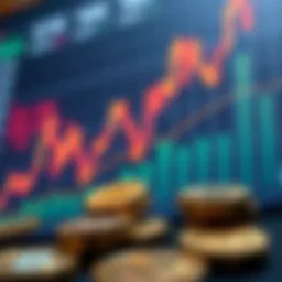 Graph illustrating the rise of cryptocurrency markets