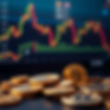 Visual representation of cryptocurrency trading