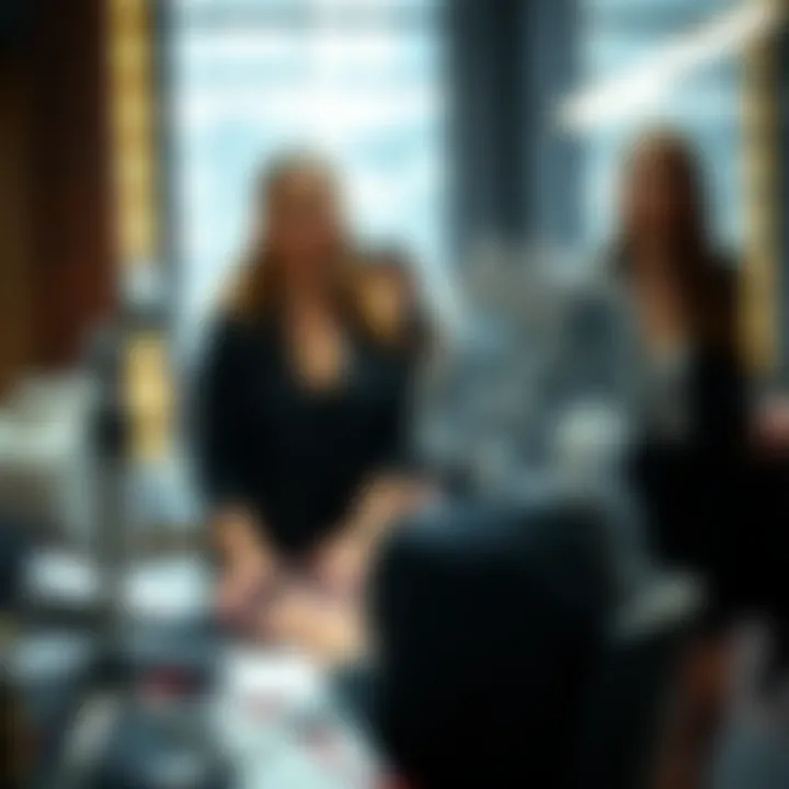 Envisioning the Future of Women in Finance A futuristic depiction of women's roles in digital finance