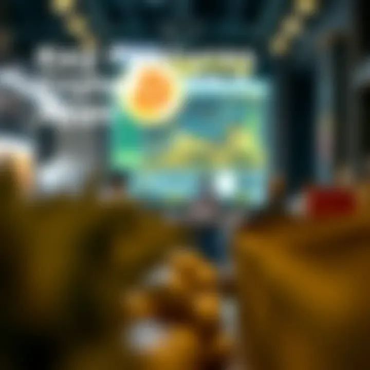 Illustration of app features for crypto tracking