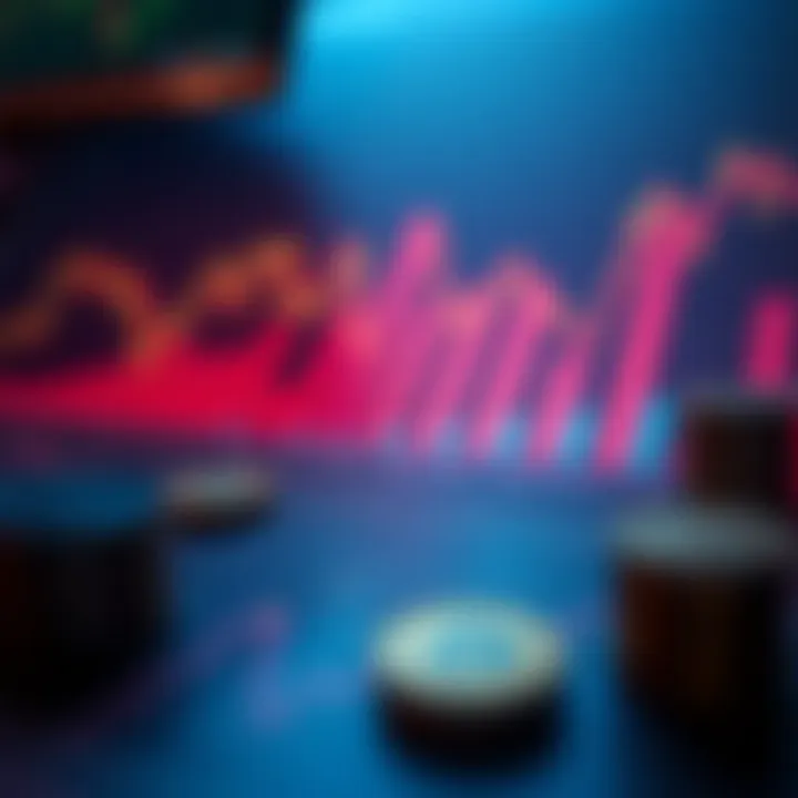 Graphs showcasing investment strategies in cryptocurrency