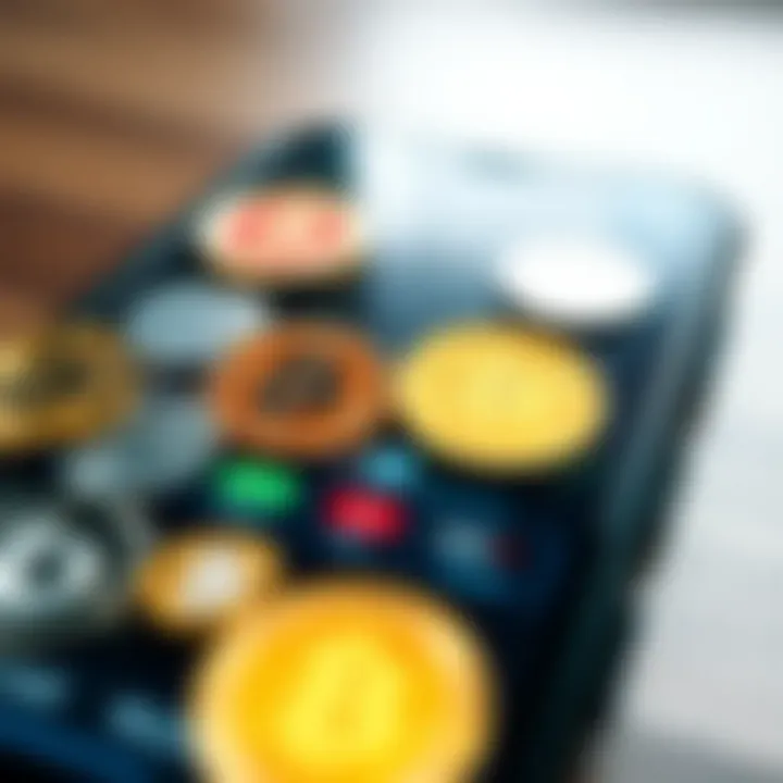 Diversity of Cryptocurrency Options in Trading Apps Diverse cryptocurrencies displayed on a trading app