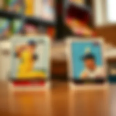 A visual comparison between traditional trading cards and Topps NFT cards