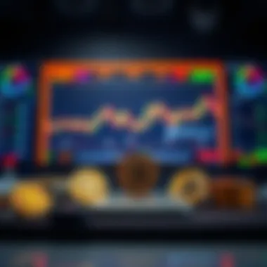 Illustration of various cryptocurrency trading platforms