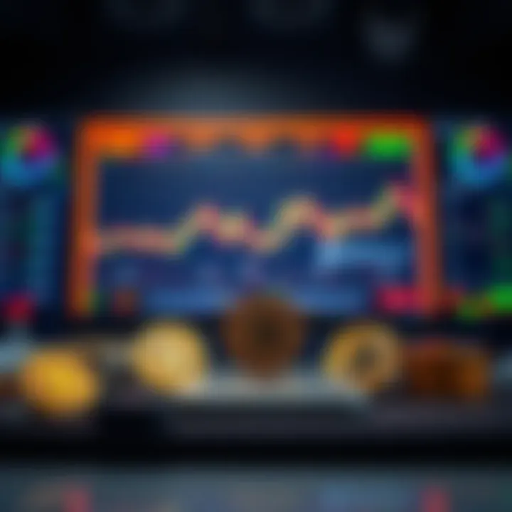 Illustration of various cryptocurrency trading platforms