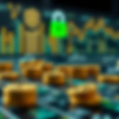 Ensuring Security in Transfers Illustration depicting security measures in cryptocurrency transactions