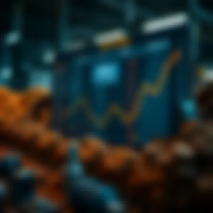 Mining Efficiency Analysis Graphical representation of mining efficiency