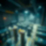 Aerial view of a large crypto mining facility in China.