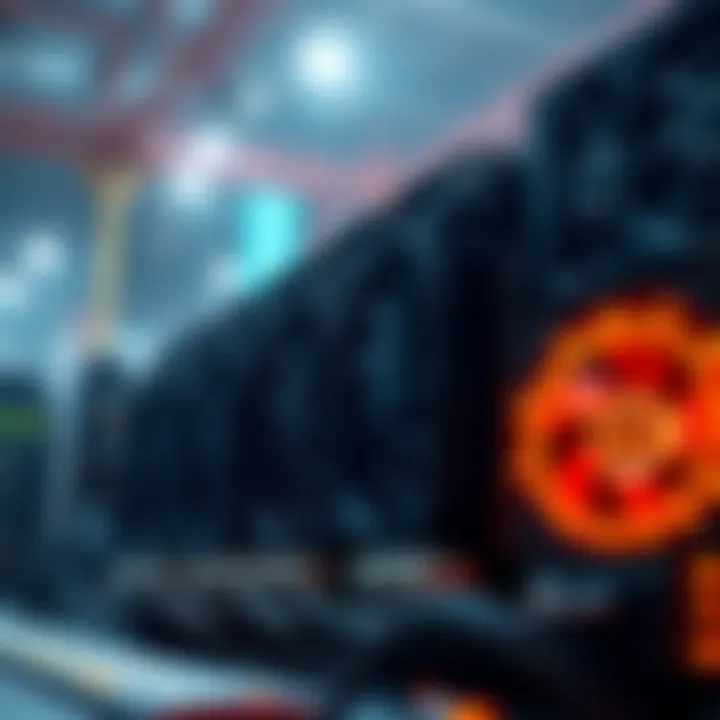 Illustration showing the technological advancements in crypto mining hardware.