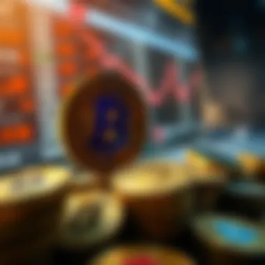 Market Influences on Cryptocurrency Valuations Illustration depicting market influences on cryptocurrency valuations