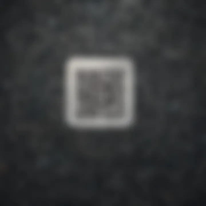 Illustration of a seamless transaction using a QR code