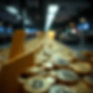 Risks and Volatility in Crypto Visual representation of risks and volatility in the cryptocurrency market