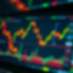 Visual representation of a descending wedge formation in trading charts