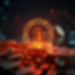 Conceptual illustration of decentralized finance