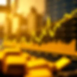 A historical gold price chart illustrating fluctuations over decades