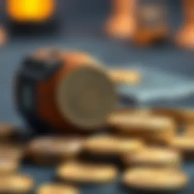 Infographic detailing investment strategies involving safe coins