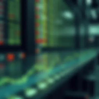 Conceptual illustration of stop limit orders in stock trading