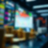 Visual representation of cryptocurrency exchange