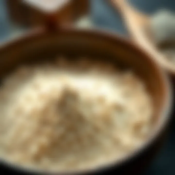 Kava Root Powder Detail A close-up of kava root powder in a bowl