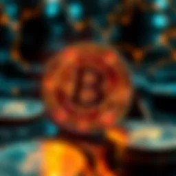 Conceptual illustration of blockchain technology