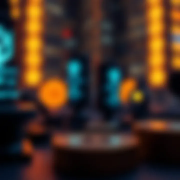 Futuristic representation of digital finance