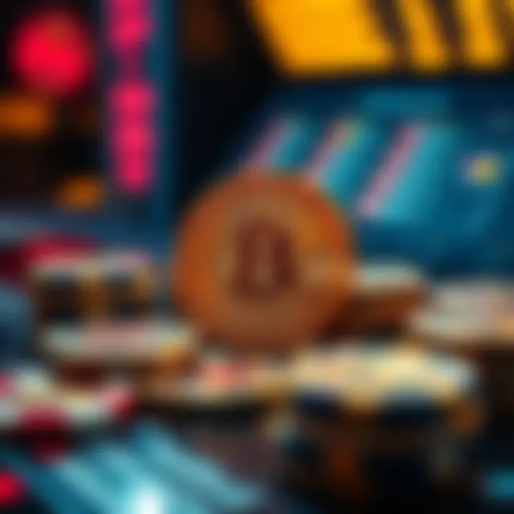 Digital representation of casino tokens in cryptocurrency